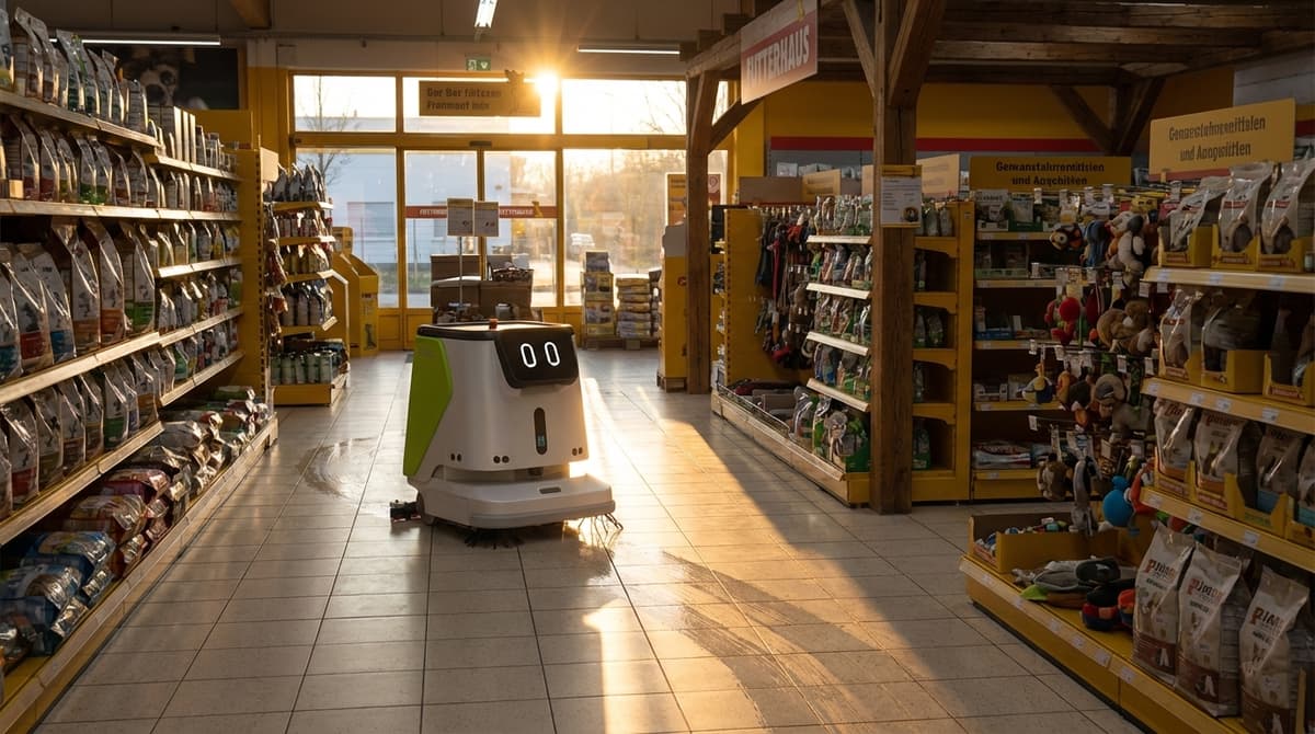 Reinigungsroboter für Fachmärkte