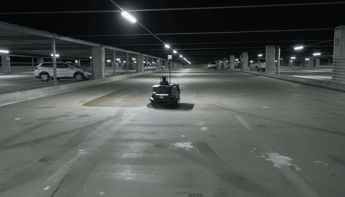 Robuste Betonreinigung