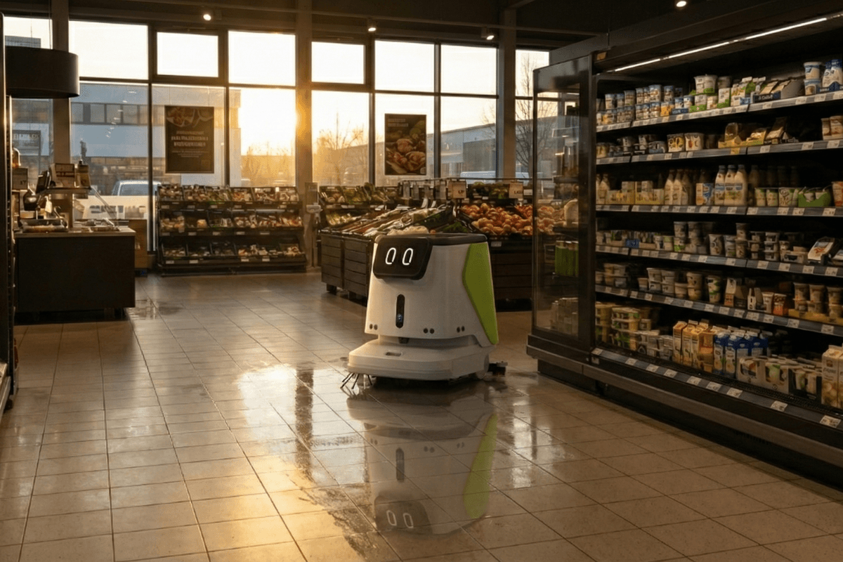 Reinigungsroboter für Supermärkte