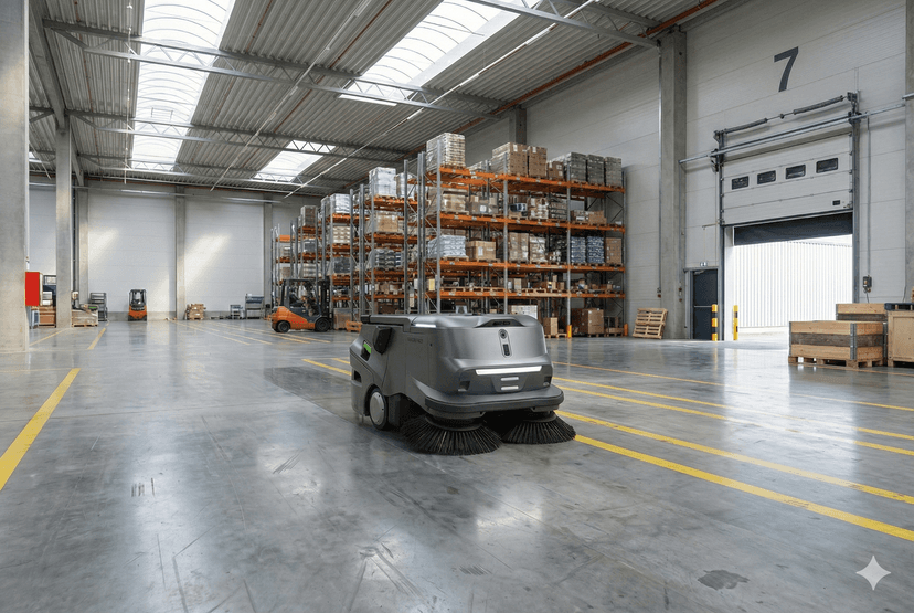 Reinigungsroboter in der Logistik