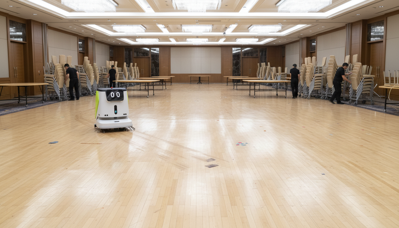 Saubere Flure und Gänge im Hotel